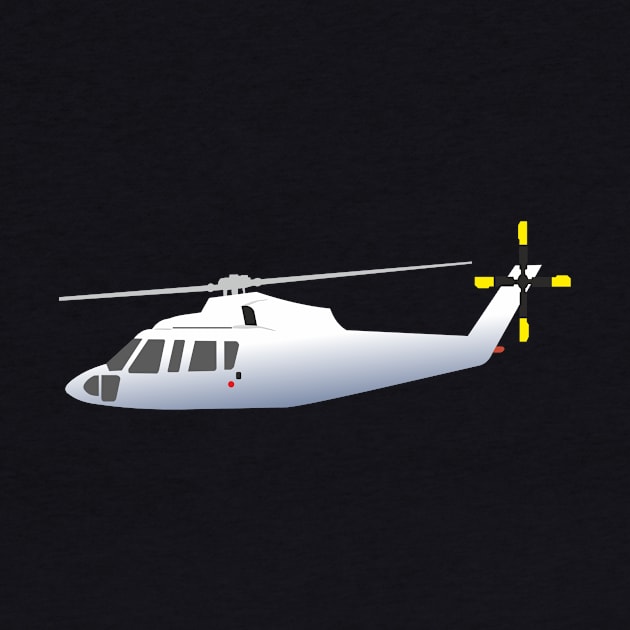 White and Grey Helicopter by NorseTech